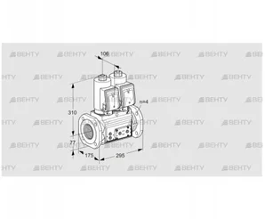 VCS6T65A05NNQGRE/PPPP/PPVP (88205035) Сдвоенный газовый клапан Kromschroder