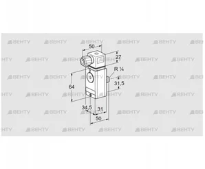 DG 40VC8D-6W (84448872) Датчик-реле давления газа Kromschroder