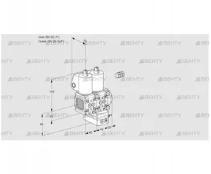 VCD1E25R/20R05FND-50WL/PPPP/PPPP (88106875) Регулятор давления Kromschroder