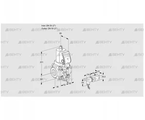 VAS3T50N/NQGR (88030931) Газовый клапан Kromschroder