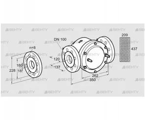 GFK 100F60-6 (81944103) Газовый фильтр Kromschroder