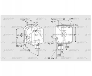 DG 500NG-3 (84447761) Датчик-реле давления газа Kromschroder