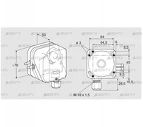 DL 150K-3 (84444892) Датчик-реле давления воздуха Kromschroder