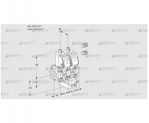 VCH3E50R/50R05NHEWR3/PPPP/PPPP (88101277) Клапан с регулятором расхода Kromschroder