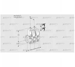 VCS2E50R/50R05NNKR6/PPPP/PPPP (88103760) Сдвоенный газовый клапан Kromschroder