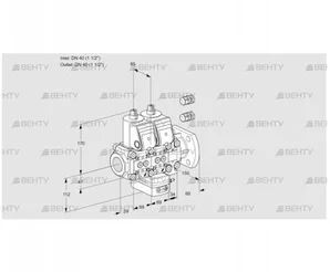 VCG2E40R/40F05NGEVWR3/PPPP/PPPP (88101863) Клапан с регулятором соотношения Kromschroder