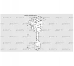 IBHR40Z01A/40A2D (88302819) Дроссельная заслонка Kromschroder