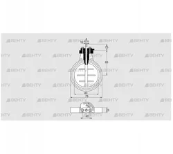 DKR 40Z03F650D (03149217) Дроссельная заслонка Kromschroder