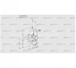 VAD120R/NK-50A (88027325) Газовый клапан с регулятором давления Kromschroder