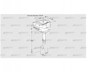 IBH65Z01A/40A2AR10 (88301469) Дроссельная заслонка Kromschroder