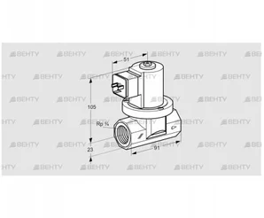 VGP 20R01W5 (85295303) Запорный газовый клапан Kromschroder