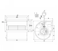Центробежный вентилятор ebmpapst D2E133DM47D5