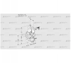 VAG240R/NWAE (88030641) Газовый клапан с регулятором соотношения Kromschroder