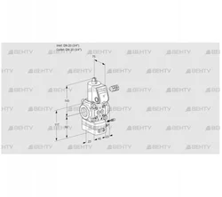 VAG120R/NQAE (88000288) Газовый клапан с регулятором соотношения Kromschroder