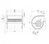 Центробежный вентилятор ebmpapst D2E160AB0121