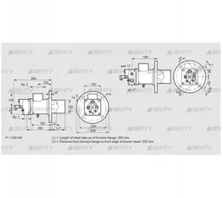 BIO 100KBL-250/235-(52)E (84012032) Газовая горелка Kromschroder