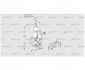 VAS125R/LW (88013127) Газовый клапан Kromschroder