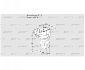 IBG40/32Z05/20-30W3E (88300970) Дроссельная заслонка Kromschroder