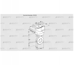 IBGF80Z05/20-60Q3E (88302502) Дроссельная заслонка Kromschroder