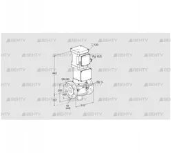 VK 80F60T5HG93DS2F (85317146) Газовый клапан с приводом Kromschroder