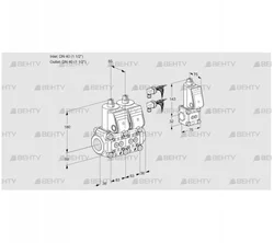 VCS3E40R/40R05NNWR6/PPPP/PPZS (88101726) Сдвоенный газовый клапан Kromschroder