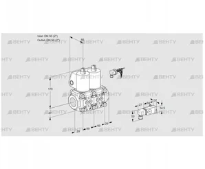 VCS2E50R/50R05NNWL/PPPP/2--2 (88104563) Сдвоенный газовый клапан Kromschroder