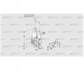 VAS3-/50R/NW (88001726) Газовый клапан Kromschroder