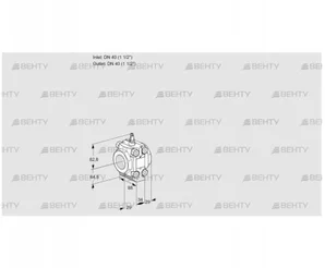 VMV240N05M (88017368) Регулирующая задвижка Kromschroder