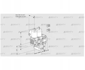 VCD1E15R/15R05FND-100VWL3/PPPP/PPPP (88103427) Регулятор давления Kromschroder