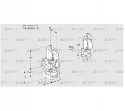 VAG2E40R/40R05GEWR/PP/BS (88103396) Газовый клапан с регулятором соотношения Kromschroder