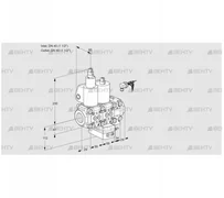 VCH2E40R/40R05LHEVWL/PPPP/PPPP (88104306) Клапан с регулятором расхода Kromschroder