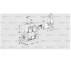 VCS9125F05NNARE/PPB-/PPPP (88203661) Сдвоенный газовый клапан Kromschroder