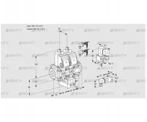 VCG1E15R/15R05NGEVWR6/-3PP/PPZY (88105404) Клапан с регулятором соотношения Kromschroder