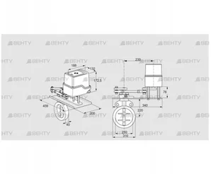 IDR250Z03D100GDW/50-30W20E (88303316) Дроссельная заслонка Kromschroder