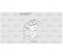 IBA80/65Z05/40A2A (88302848) Дроссельная заслонка Kromschroder