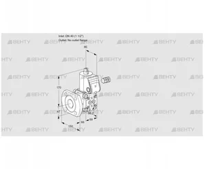 VAS240/-F/NK (88034448) Газовый клапан Kromschroder