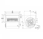 Центробежный вентилятор ebmpapst D2E146AA0343