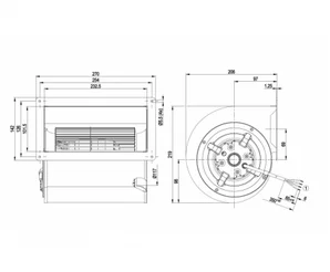 Центробежный вентилятор ebmpapst D2E146AA0343