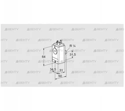 DG 40VC6D-5W (84448825) Датчик-реле давления газа Kromschroder