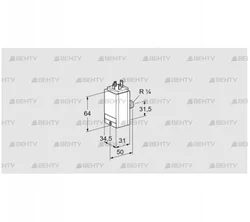 DG 35C8D-5W (84448350) Датчик-реле давления газа Kromschroder