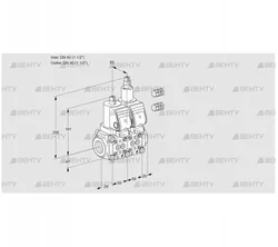 VCS2E40R/40R05NLWGR3/PPPP/PPPP (88100051) Сдвоенный газовый клапан Kromschroder