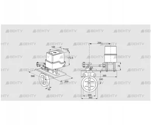 IDR300Z03D350GDW/50-15W15TR10 (88303577) Дроссельная заслонка Kromschroder