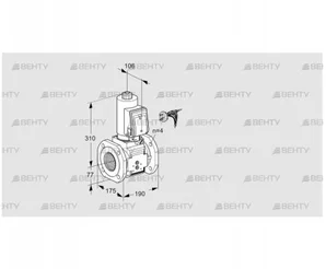 VAS665F05NWSRB/PP/PP (88203553) Газовый клапан Kromschroder