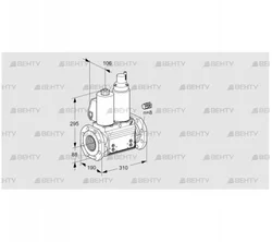 VCS780F05NLWL3B/PPPP/MMMM (88207776) Сдвоенный газовый клапан Kromschroder