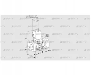 VAS240F/NQGL (88011013) Газовый клапан Kromschroder