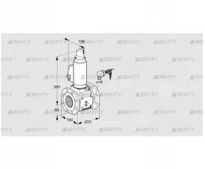 VAS780F05LWGLB/PP/MM (88204116) Газовый клапан Kromschroder