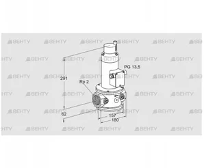 VR 50R01RT33D (85248100) Воздушный электромагнитный клапан Kromschroder