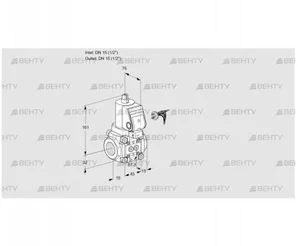 VAS115R/NWSR (88005080) Газовый клапан Kromschroder