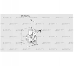 VAS120R/NW (88011595) Газовый клапан Kromschroder