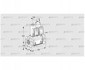 VCS8T100A05NLQSRB/PPPP/PPPP (88203071) Сдвоенный газовый клапан Kromschroder